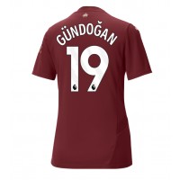 Camisa de Futebol Manchester City Ilkay Gundogan #19 Equipamento Alternativo Mulheres 2024-25 Manga Curta